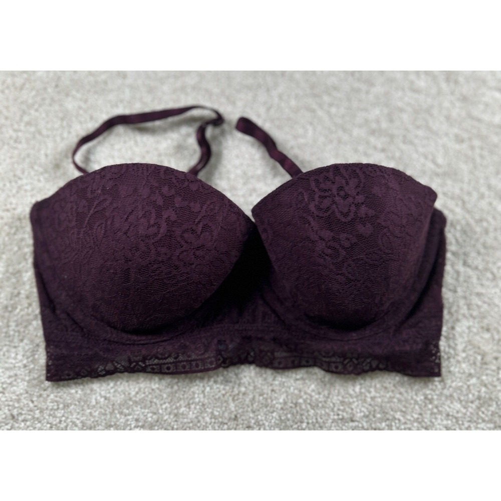 Arie Purple‎ Lacey Bra Size 32D Flirty Frisky Racy Sensual